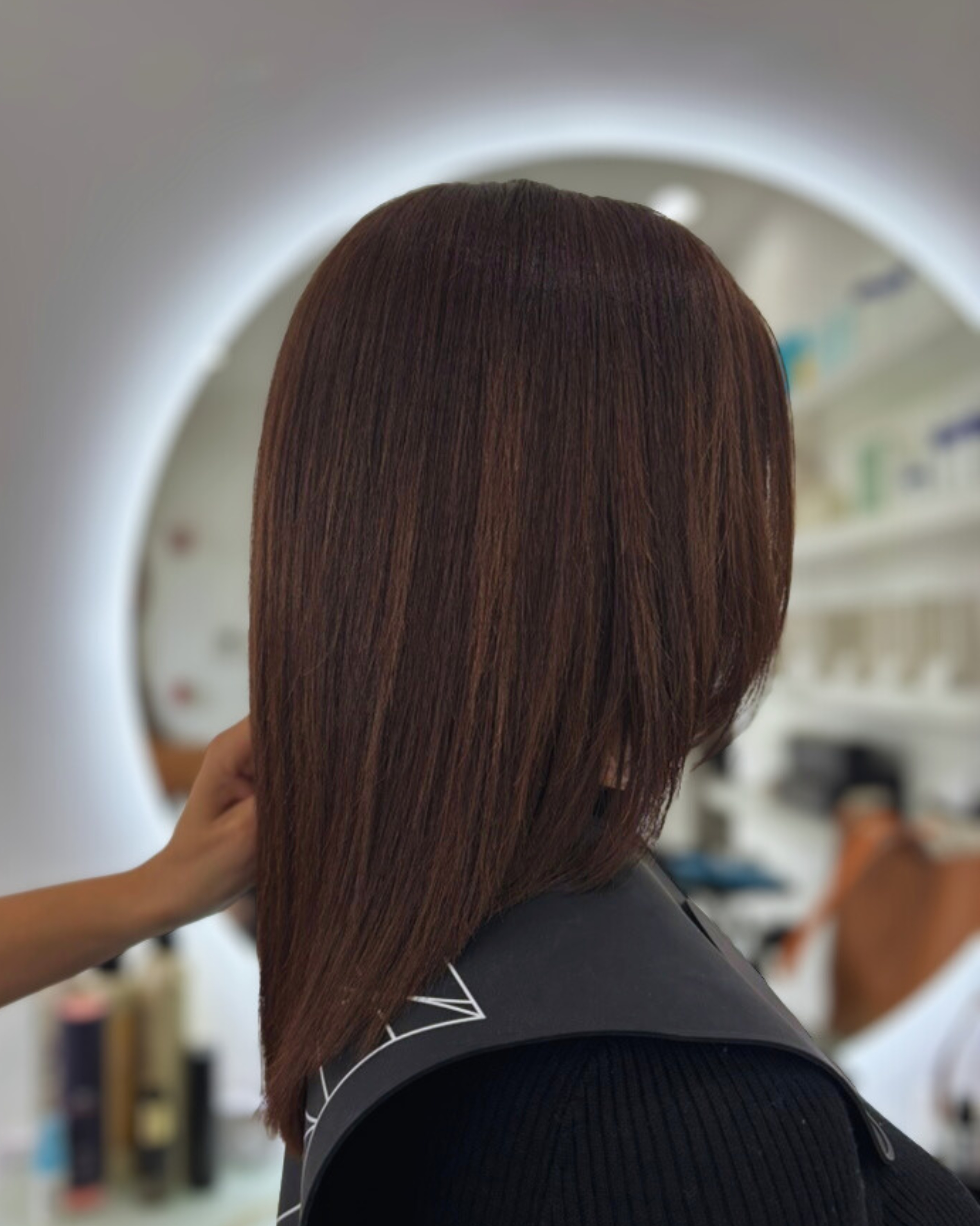 Client hair after service