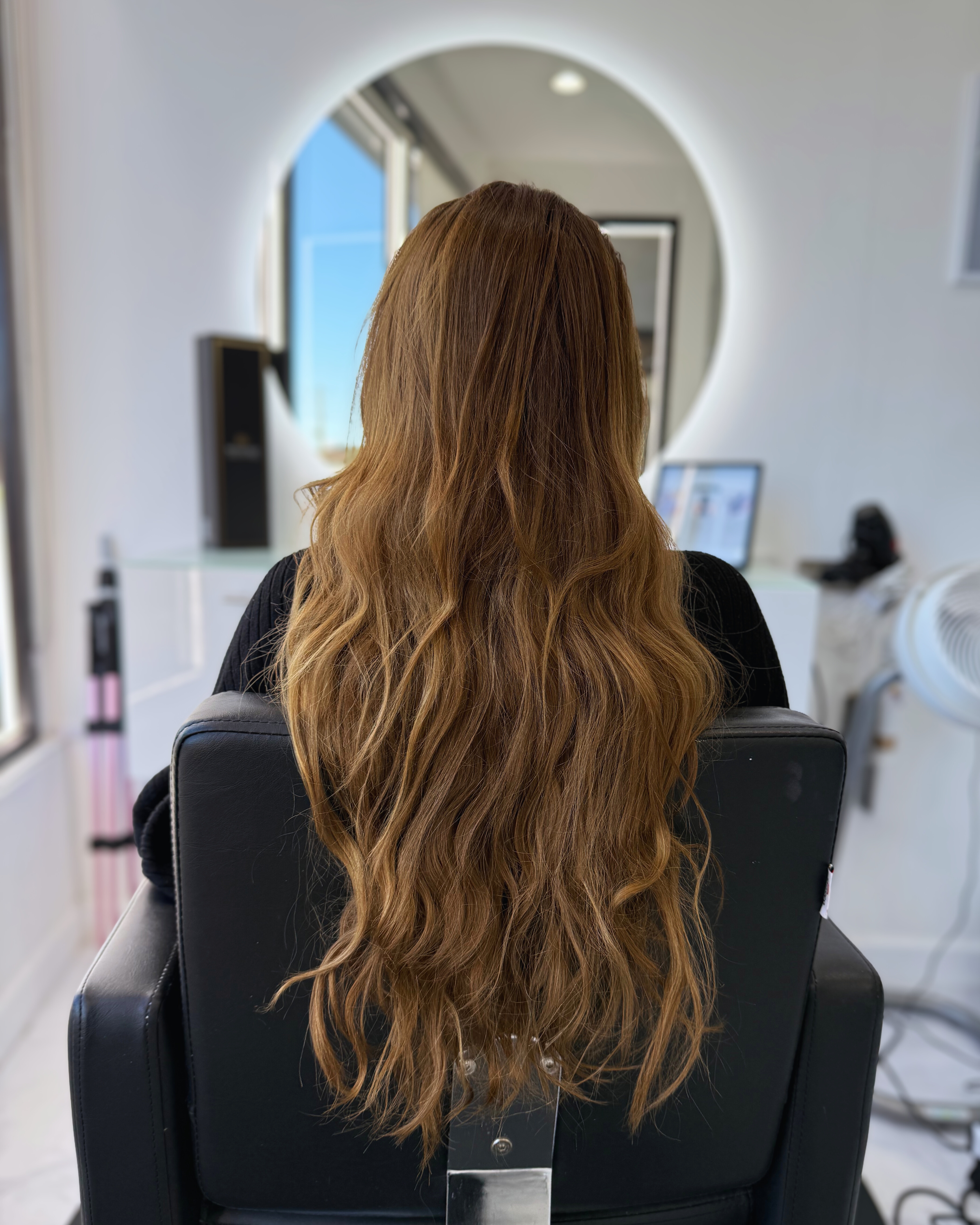 Client hair before service